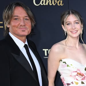 Keith Urban appears with his now-ex Nicole Kidman and their children. Photo by Gilbert Flores/Variety via Getty Images.