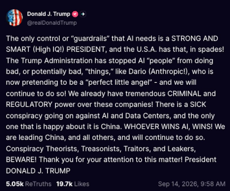 donald trump truth social