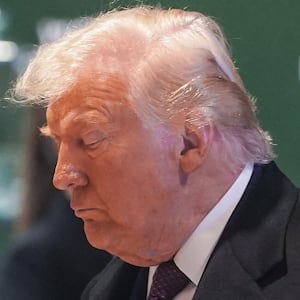 U.S. President Donald Trump is pictured after his meeting with Ukrainian President Volodymyr Zelensky in Davos, Switzerland, Jan. 22, 2026.