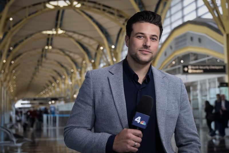 Joseph Olmo at the Ronald Reagan Washington National Airport.