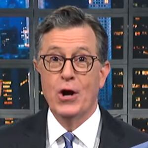 The Late Show with Stephen Colbert, Colbert standing alongside multiple Trump  administration officials