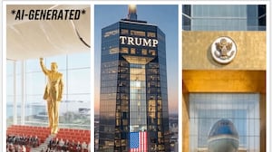 Images of Donald Trump's Presidential Library.