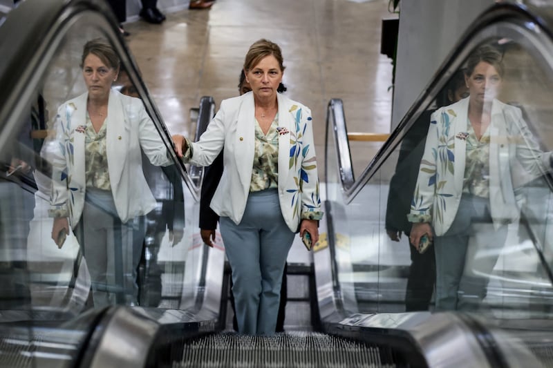 U.S. Senator Darline Graham (R-SC) arrives for a vote at the U.S. Capitol, in the wake of U.S. President Donald Trump saying he may temporarily drop the nomination of Todd Blanche to be U.S. attorney general, in Washington, D.C., U.S., July 30, 2026. REUTERS/Evelyn Hockstein TPX IMAGES OF THE DAY