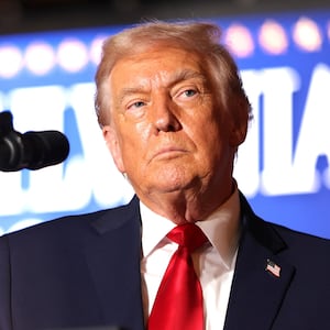 U.S. President Donald Trump delivers remarks during an event