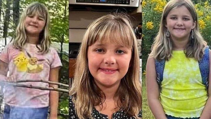 Three photos of Charlotte Sena smiling.