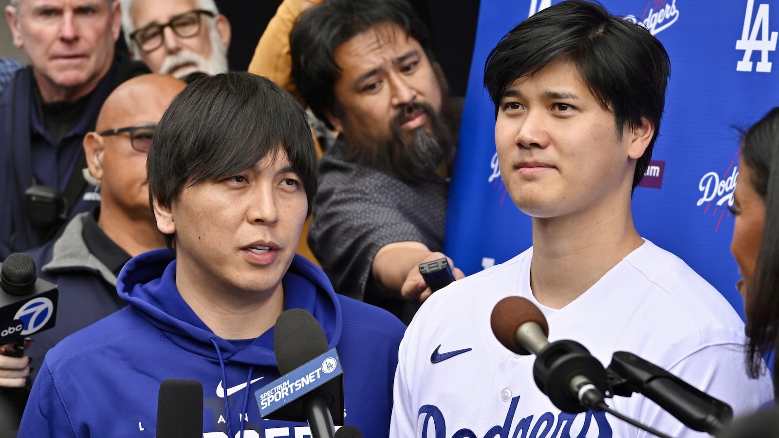 Shohei Ohtani and his interpreter Ippei Mizuhara