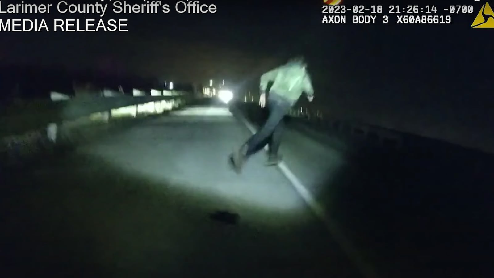 Larimer County sheriff’s deputy Lorenzo Lujan tasered Brent Thompson in the middle of the highway.