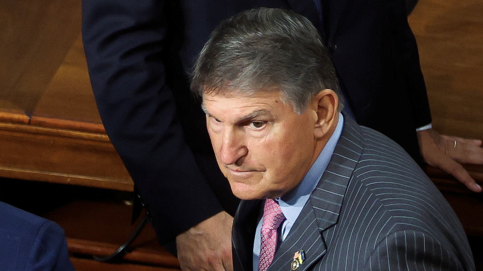A picture of U.S. Senator Joe Manchin (D-WV). Manchin said he is “thinking seriously” about defecting as an independent before the 2024 election.