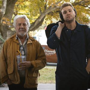 Dustin Hoffman and Leo Woodall in Tuner.