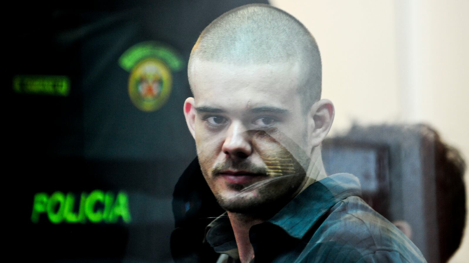 Dutch national Joran Van der Sloot during his preliminary hearing in court in the Lurigancho prison in Lima, Jan.6, 2012.