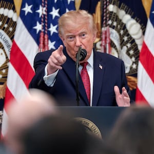 US President Donald Trump speaks as he hosts a Hispanic Heritage Month reception in the East Room at the White House in Washington, D.C., US, September 30, 2026. REUTERS/Jonathan Ernst