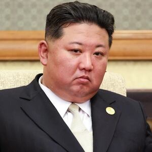 In this pool photograph distributed by the Russian state agency Sputnik, North Korean leader Kim Jong Un attends a meeting with Russia's President in Beijing on September 3, 2025. (Photo by Alexander KAZAKOV / POOL / AFP) (Photo by ALEXANDER KAZAKOV/POOL/AFP via Getty Images)