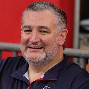 HOUSTON, TEXAS - DECEMBER 21: Sen. Ted Cruz (R-TX) looks on from the stands during a game between the Las Vegas Raiders and the Houston Texans at NRG Stadium on December 21, 2025 in Houston, Texas. (Photo by Alex Slitz/Getty Images)