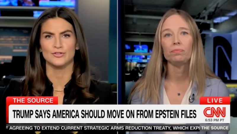 Kaitlan Collins interviews Epstein survivor Annie Farmer.