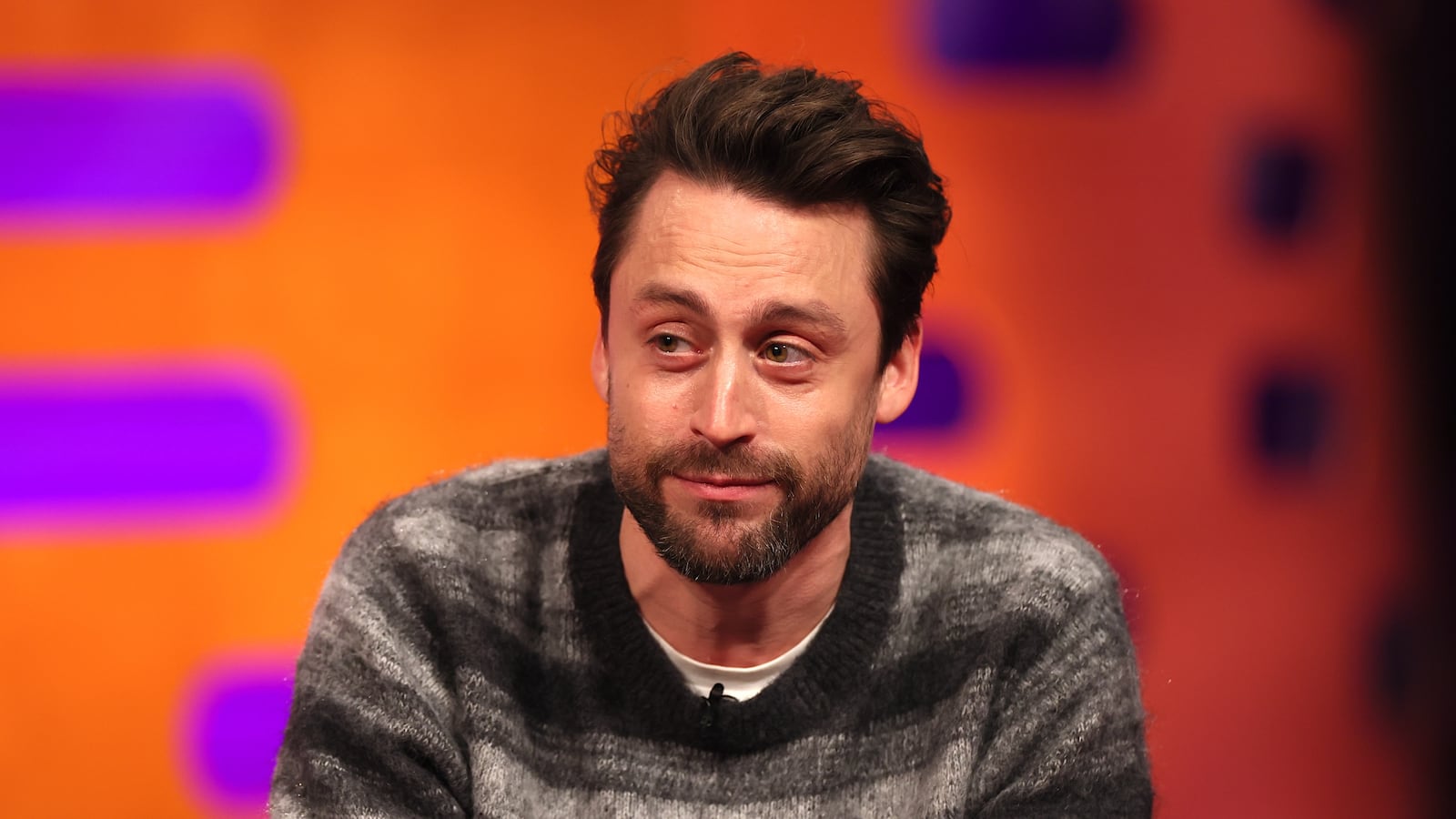 EDITORIAL USE ONLY. Kieran Culkin during the filming for the Graham Norton Show at BBC Studioworks 6 Television Centre, Wood Lane, London, to be aired on BBC One on Friday evening. Picture date: Wednesday December 12, 2024. Photo credit: Isabel Infantes/PA Wire (Photo by Isabel Infantes/PA Images via Getty Images)