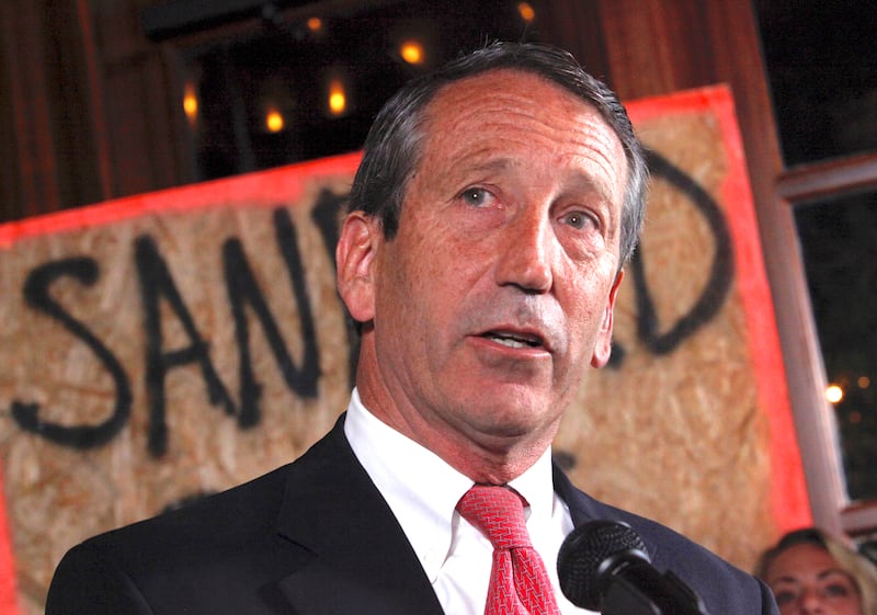 Mark Sanford speaks during his victory celebration in the South Carolina first district congressional race at Liberty Tap Room in Mount Pleasant, South Carolina, May 7, 2013.
