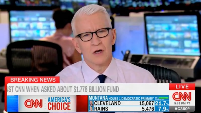 Anderson Cooper defends Kaitlan Collins on CNN.