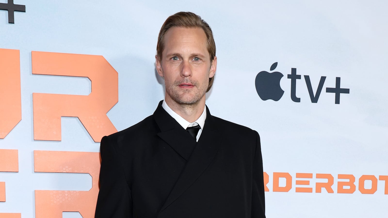 NEW YORK, NEW YORK - APRIL 28: Alexander Skarsgard attends Apple TV+'s "Murderbot" New York Premiere at Regal Union Square on April 28, 2025 in New York City. (Photo by Marleen Moise/WireImage)