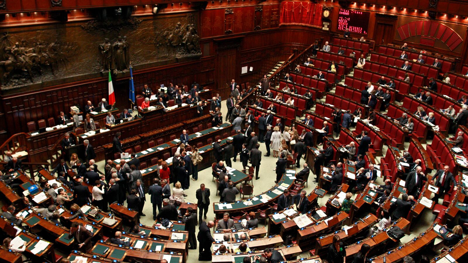 A view of the Italian lower chamber of the deputies, of which Fabio Rampelli is a member.