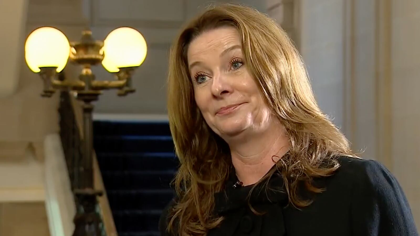 UK Education Secretary Gillian Keegan speaks during an interview on infrastructure.