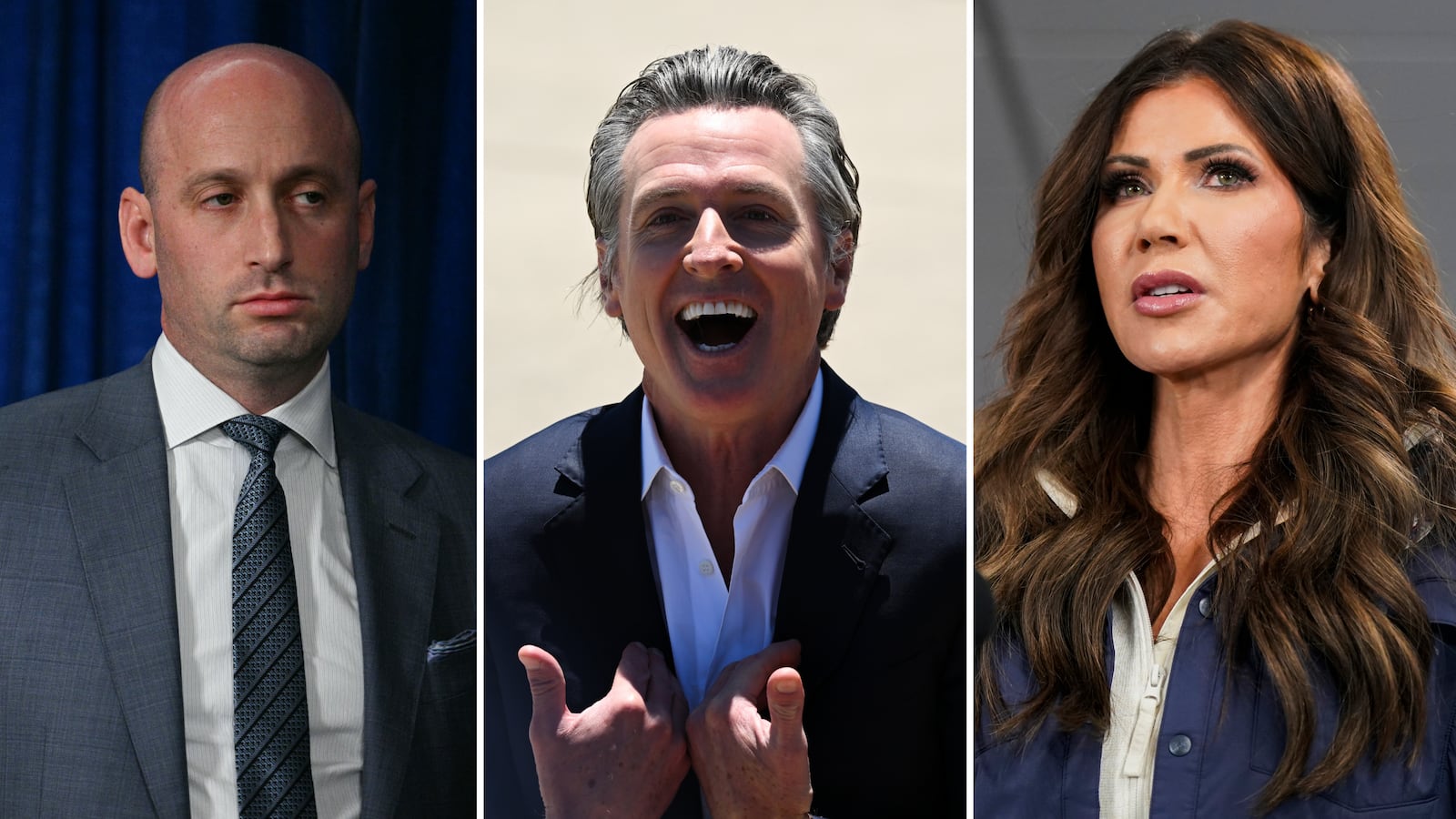 Miller, Newsom, Noem