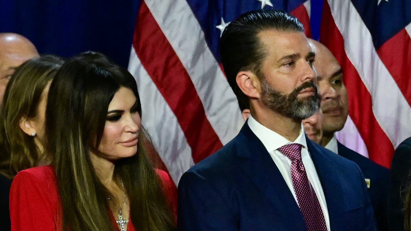 Kimberly Guilfoyle and Donald Trump Jr.