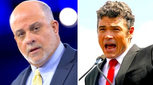 Mark Levin (L) and Joe Kent.