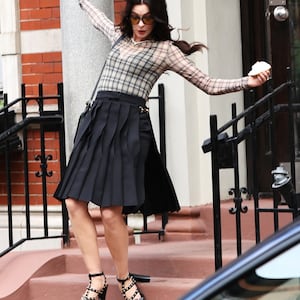 Anne Hathaway takes a tumble