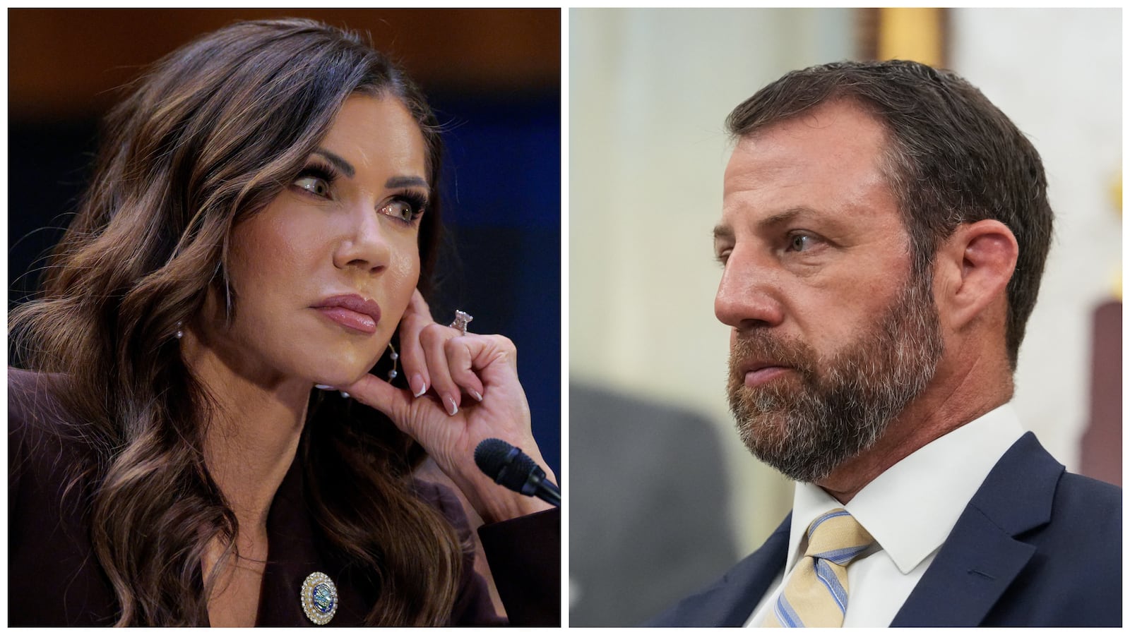 Kristi Noem and Markwayne Mullin split