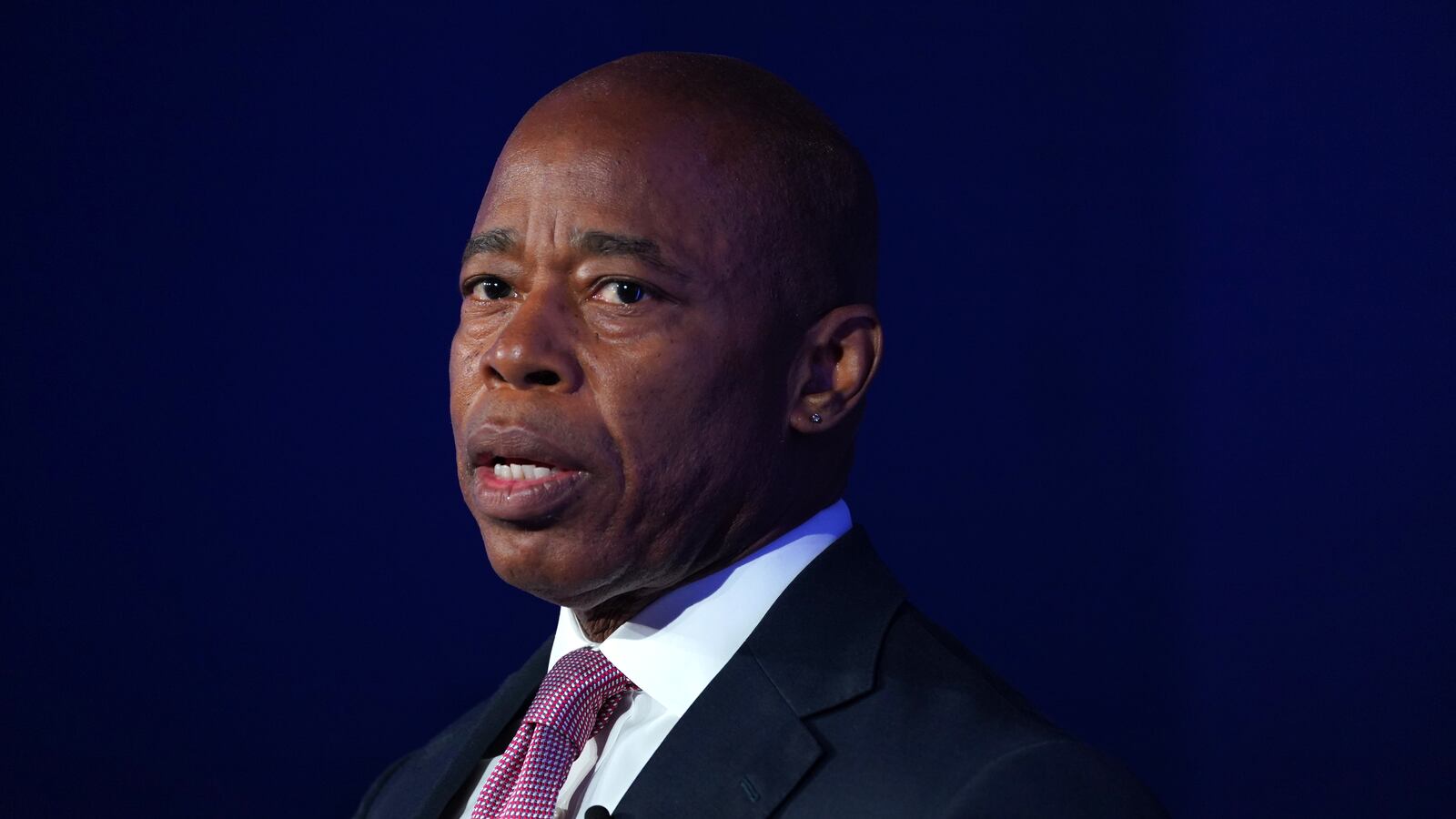 Mayor of New York City, Eric Adams speaks during the 2023 Concordia Annual Summit at Sheraton New York.