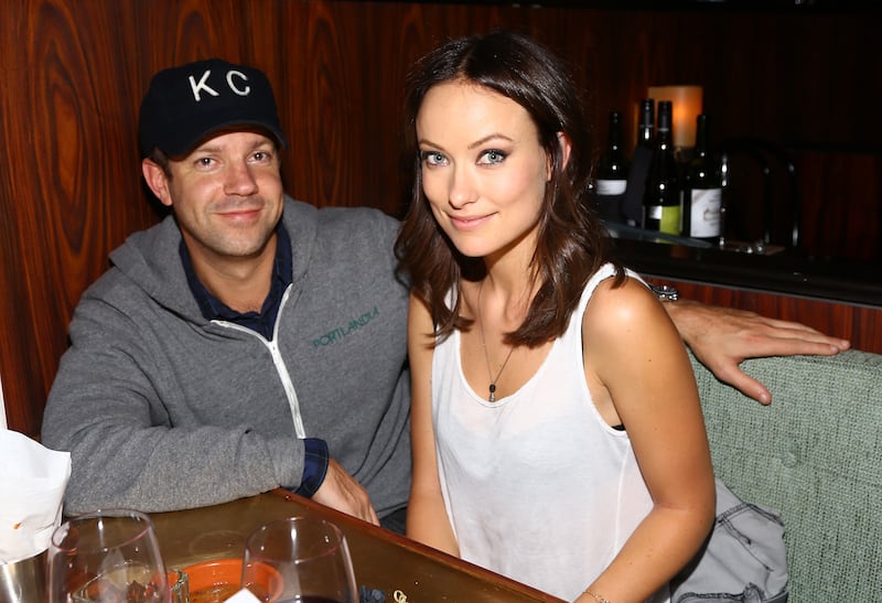 Actors Jason Sudeikis and Olivia Wilde attend Glamour Presents "These Girls" at Joe's Pub on October 8, 2012 in New York City.