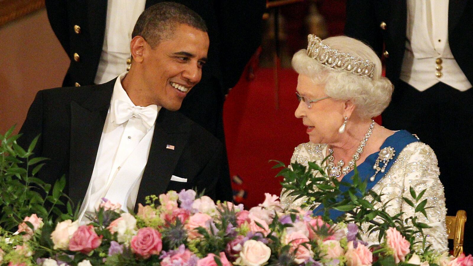 Queen Elizabeth II and President Barack Obama