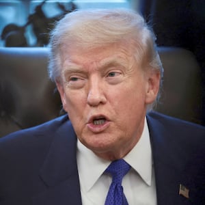 U.S. President Donald Trump speaks on the day he announced the creation of a critical mineral reserve, in the Oval Office at the White House, February 2, 2026.