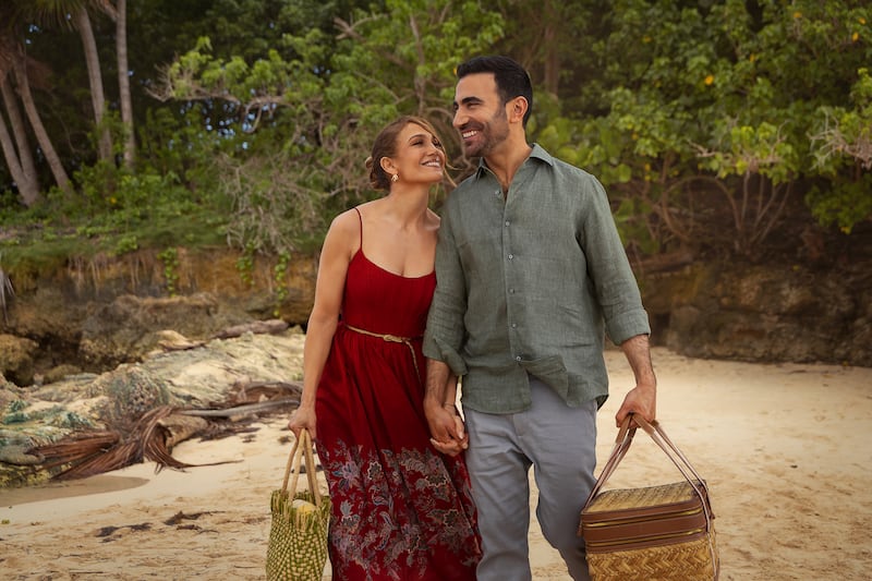 Jennifer Lopez as Jackie Cruz and Brett Goldstein as Daniel Blanchflower