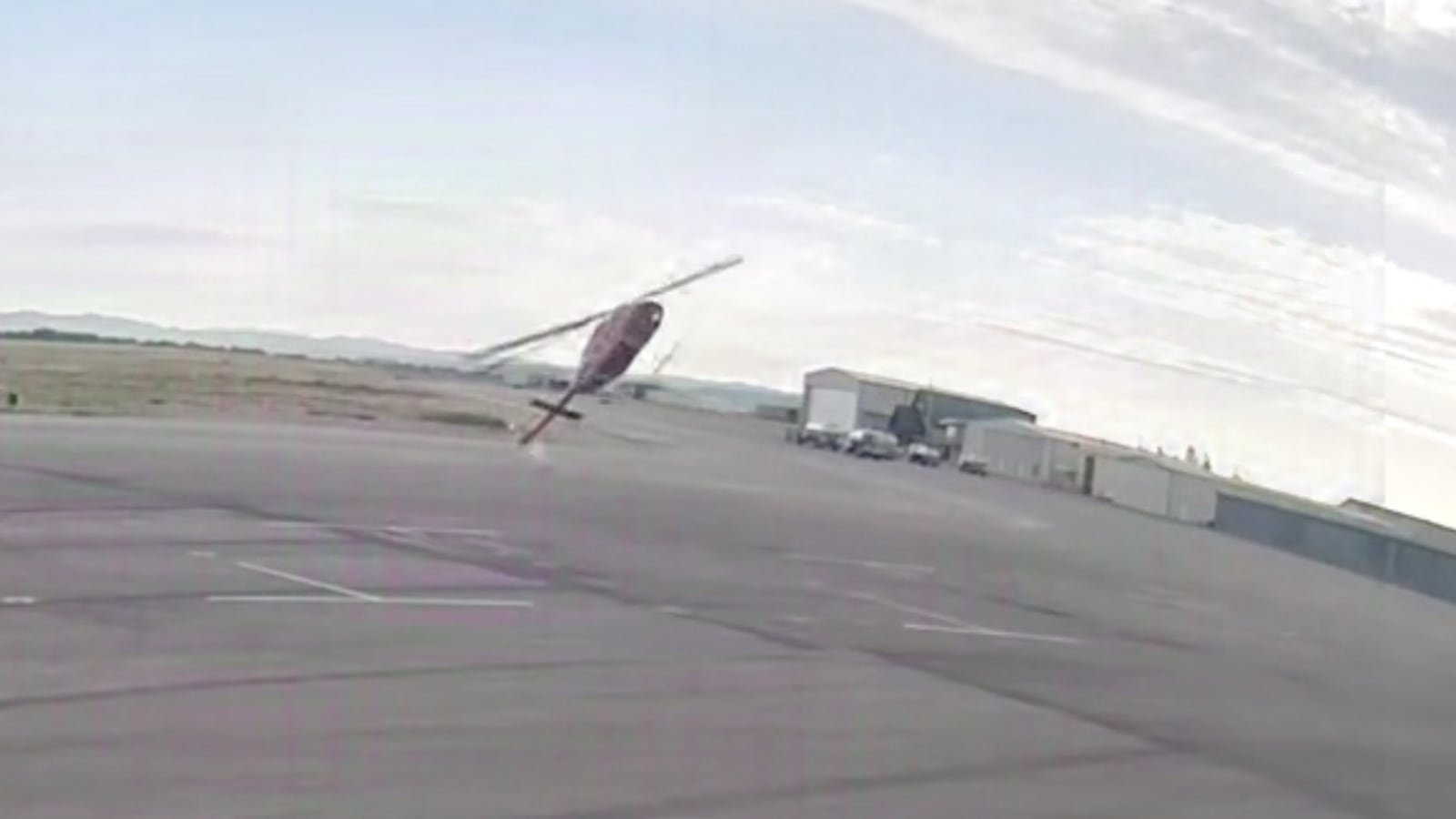 Helicopter crash.