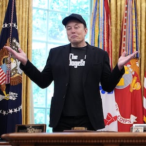 Elon Musk speaks alongside U.S. President Donald Trump to reporters in the Oval Office of the White House on May 30, 2025 in Washington, DC.