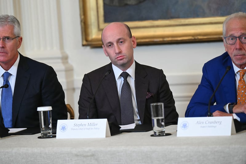 White House Deputy Chief of Staff Stephen Miller.