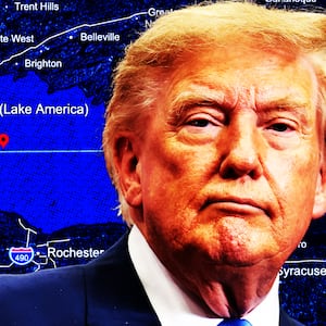 Donald Trump, Lake Ontario illustration