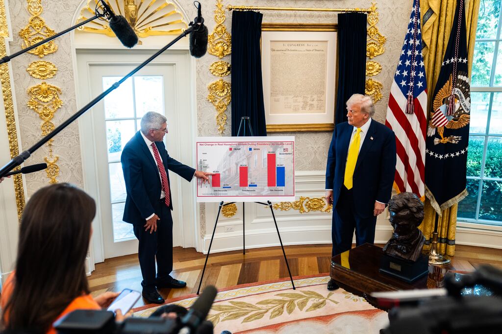 Trump Does the Near Impossible by Stuffing More Gold into Oval Office