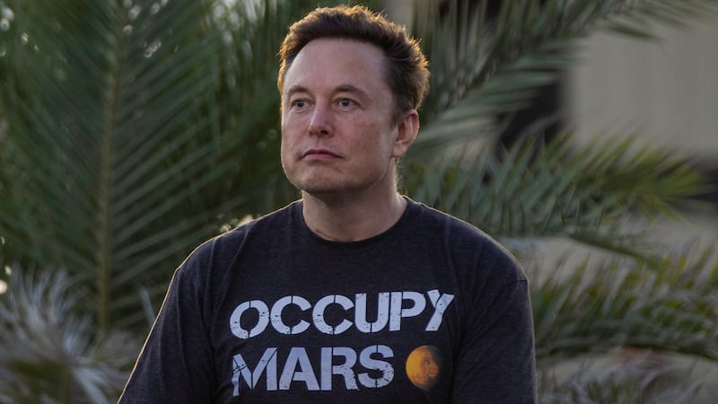 Elon Musk in Boca Chica Beach, Texas.