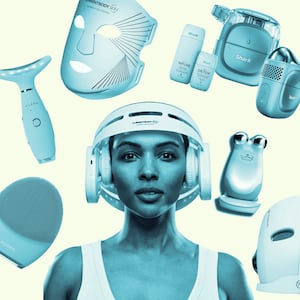 At-home skincare devices.