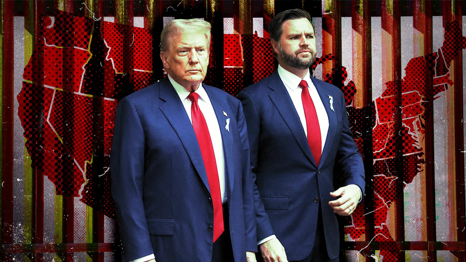 Donald Trump and JD Vance.