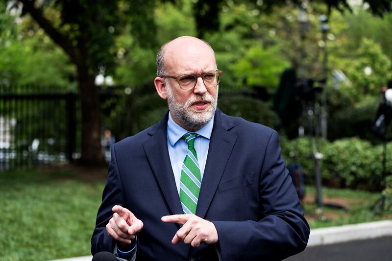 Trump's Office of Management and Budget under director Russ Vought, pictured, argued Trump has the authority to use the rare pocket rescission to cancel funds appropriated by Congress despite GAO finding to the contrary.