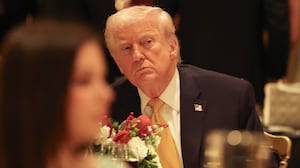 Trump later attended a Christmas Eve Dinner at Mar-a-Lago, where he is spending the holidays this year.