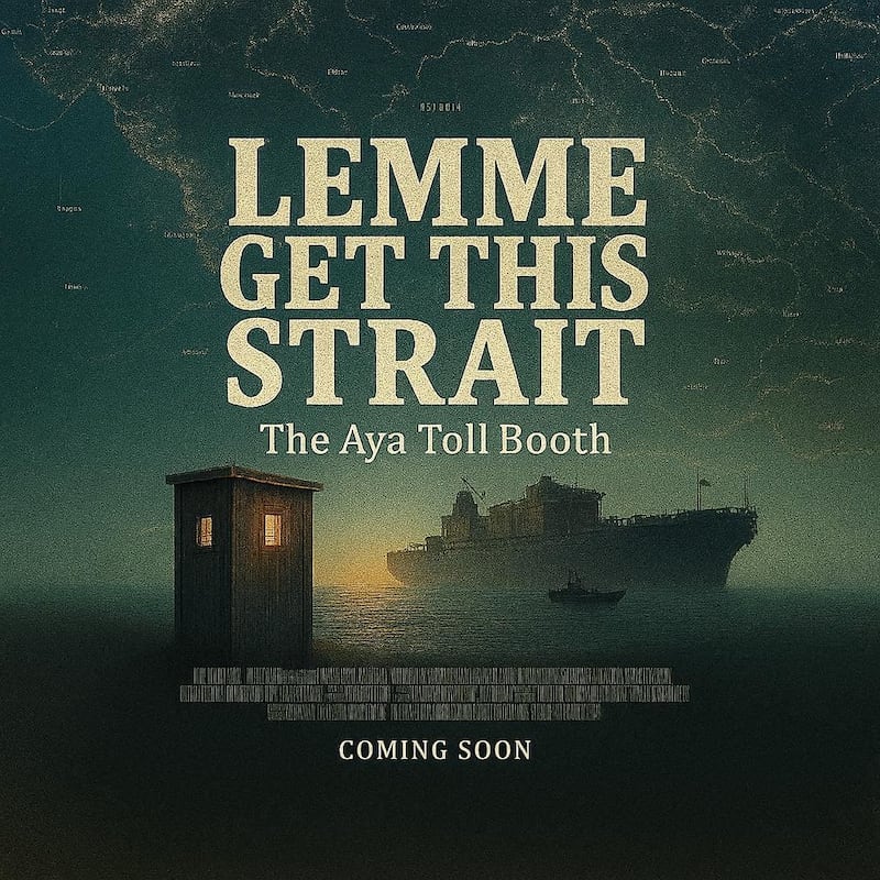 Stavridis shared a mocked-up movie poster.