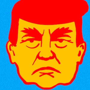 Vladimir Putin, Donald Trump illustration