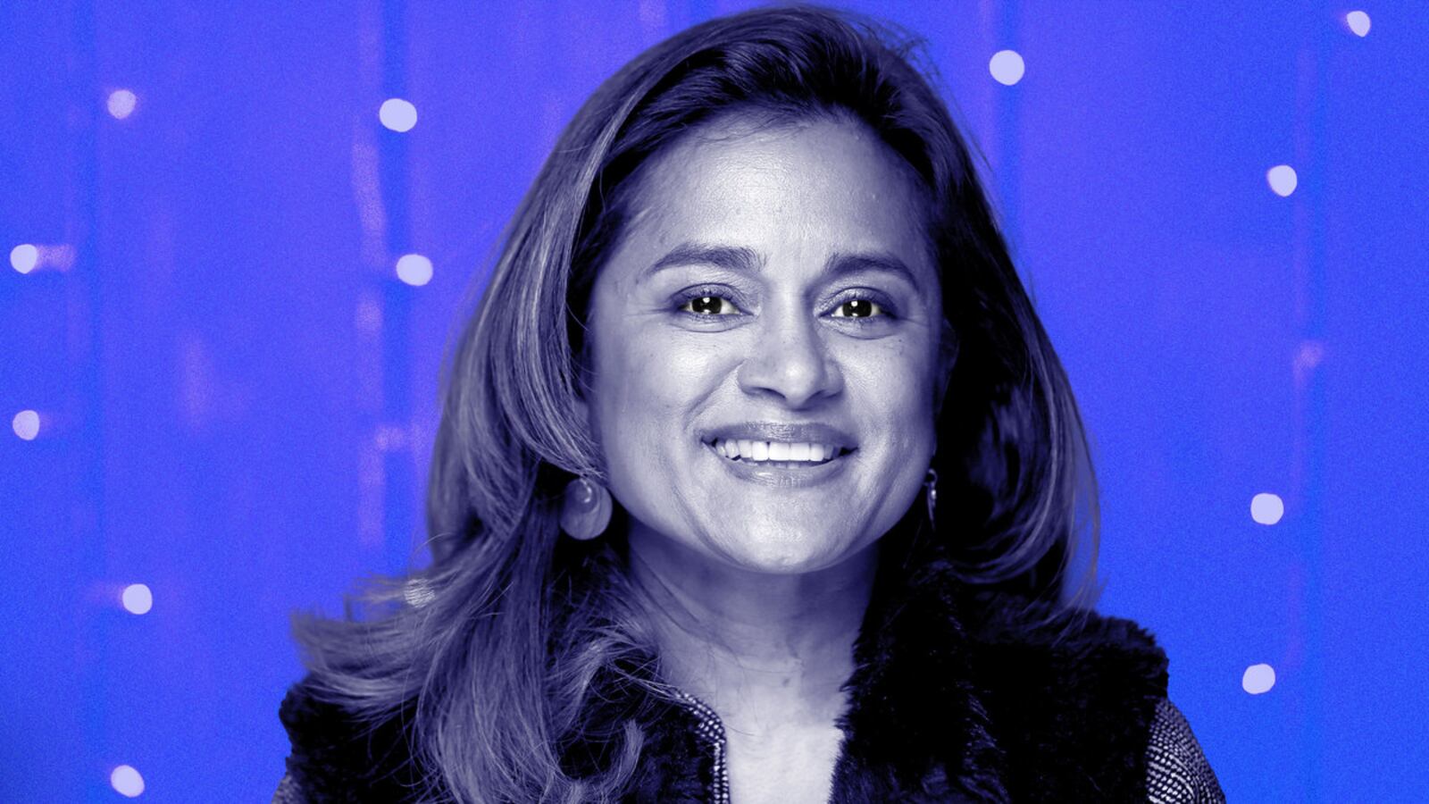 An illustration including producer Veena Sud