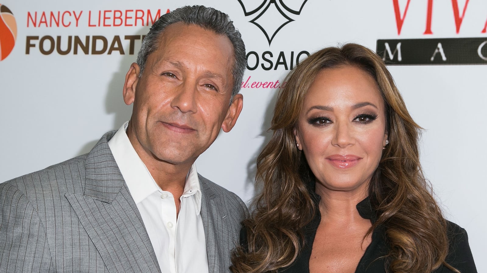 Angelo Pagan and Leah Remini on the red carpet in 2015.