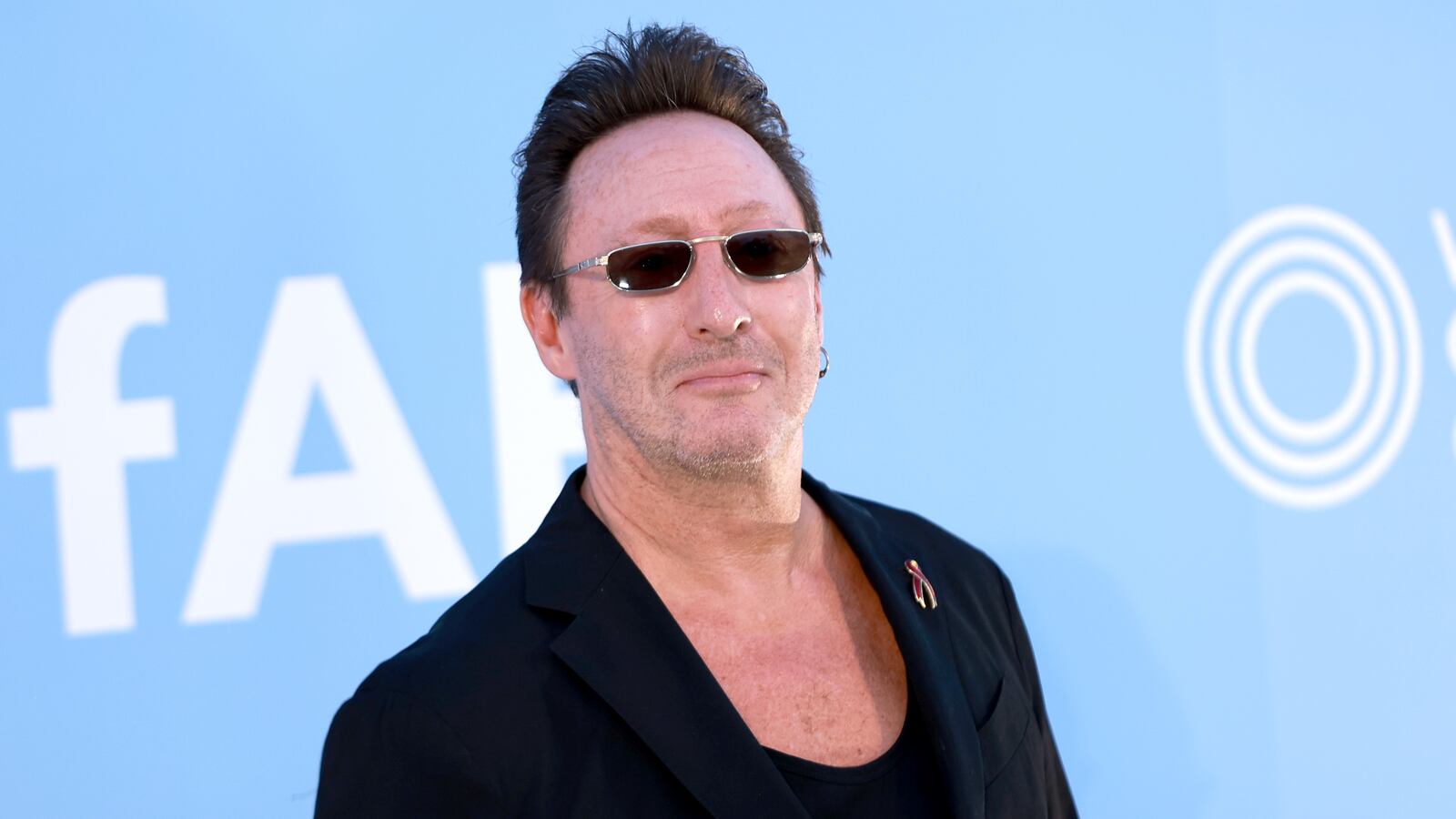 Julian Lennon attends the amfAR Gala Venezia 2024 presented by Red Sea International Film Festival and World Gold Council at Hangar Nicelli on September 01, 2024 in Venice, Italy.