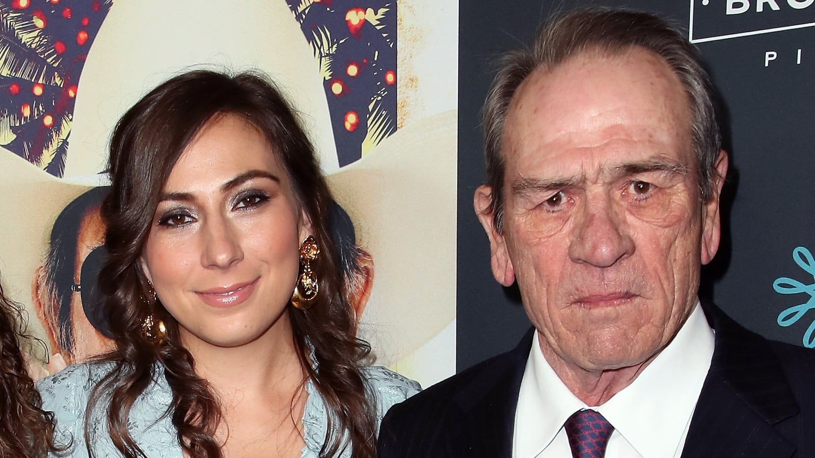 HOLLYWOOD, CA - DECEMBER 07: Actor Tommy Lee Jones poses with wife photographer Dawn Laurel-Jones (L) and his daughter Victoria Jones (C) at the premiere of Broad Green Pictures' "Just Getting Started" at ArcLight Hollywood on December 7, 2017 in Hollywood, California. (Photo by David Livingston/Getty Images)
